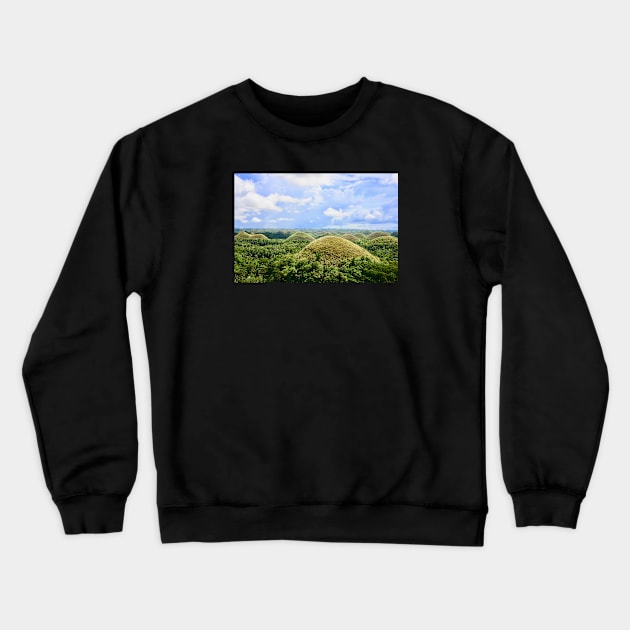 Chocolate hills II / Swiss Artwork Photography Crewneck Sweatshirt by RaphaelWolf